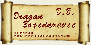 Dragan Božidarević vizit kartica